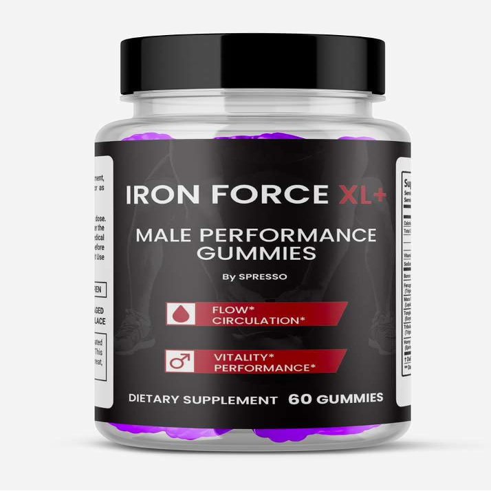 (1 Pack) Iron Force XL Gummies, Official IronForce Supplement Gummys with Premium Ingredients, Advanced Formula Support for Memory, Overall Health & Wellness Reviews (60 Gummies)