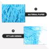 Blue Decorative Shredded Paper Filler, 200g Bag, Raffia Basket Stuffing for Boxes and Packaging Protection, Multi-use Packing Shreds for Craft, Party, and Holiday Wrap view 3