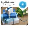 Blue Decorative Shredded Paper Filler, 200g Bag, Raffia Basket Stuffing for Boxes and Packaging Protection, Multi-use Packing Shreds for Craft, Party, and Holiday Wrap view 4