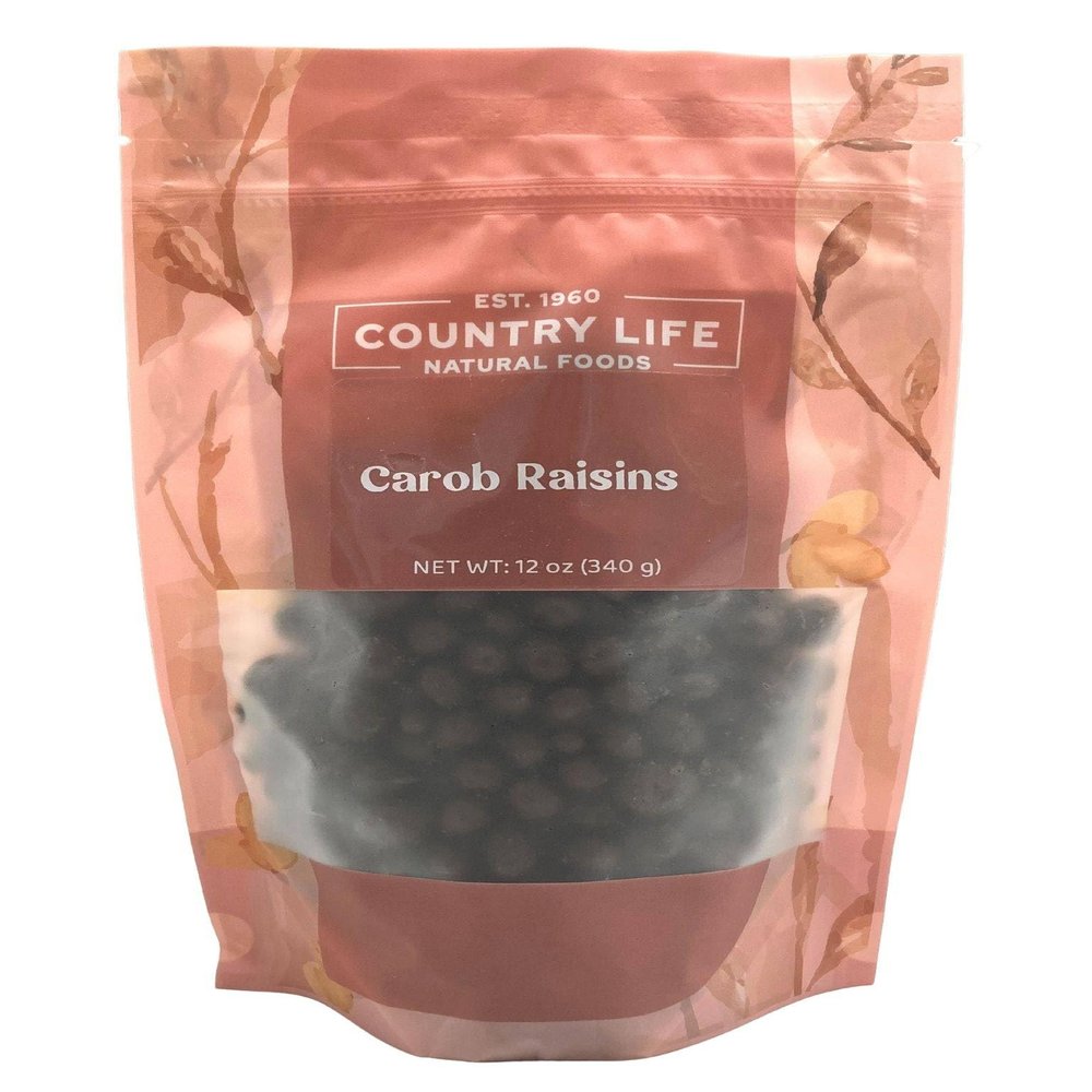 Carob Coated Raisins Sugar Sweetened - Subtle Cocoa-Like Flavor - Chocolate-Free Candy Raisins - Vegan (12 Oz)
