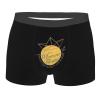 DEFUSELI WHATEVER FLOATS YOUR BOATMen's Breathable Underwear With Space Capsule Design Comfortable Supportive Black view 1