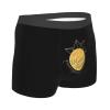 DEFUSELI WHATEVER FLOATS YOUR BOATMen's Breathable Underwear With Space Capsule Design Comfortable Supportive Black view 4