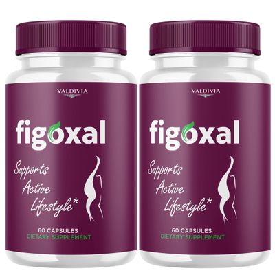 (2 Pack) Figoxal Capsules Premium Body Balance & Digestion Support | Advanced Formula for Healthy Shape, Clean Energy & Daily Wellnes | Easy-to-Take, Non-Habit Forming, Official (120 Capsules)