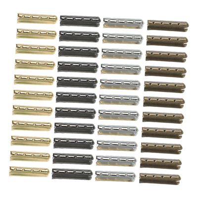 KALLORY 100pcs Metal Aglets Shoe Lace Ends Replacement Tips with 4-hole Design for DIY Shoelace Repair, Multi-color Cylindrical Shoelace Tips Suitable for Sneakers and Hoodies