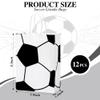 PASEOTA 12 PCS Soccer Goodie Bags with Handles, Soccer Snack Bags for Team Kids Birthday, Soccer Party Favor Bags Treat Candy Gift Bags Sports Theme Supplies (Soccer-A) view 2