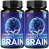 (2 Pack) Memory and Mood Brain Capsules - Official MemoryandMoodBrain Pills Advanced Premium Formula Support, All Natural Ingredients Vitamins for Overall Health & Wellness, 120 Capsules for 2 Months view 1