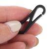 COOPHYA 100pcs Black Plastic Rope Hooks Anti-Drop Buckles for DIY Strap Accessories, 31x9mm Windproof Hat and Glasses Hanging Clips for Outdoor and Use view 4