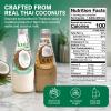 Kuii Coconut Milk Drink Variety Pack Original Coconut Jelly & Chocolate Coconut Jelly Drinks, No Sugar Added, 12-Pack, 9.8 fl oz Glass Bottles view 3
