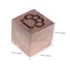 Housoutil Wood Diffuser Essential Oil Diffuser Aromatherapy Diffused Wood Square Cat Claw Walnut Scent for Home Office Bedroom Relaxation view 2