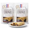 Chocolate French Crepes, 20 Individually Wrapped per Bag, Chocolate Hazelnut Filled French-Style Crepes, Imported from France, 21.2 oz (600g) Each (Pack of 2) view 1