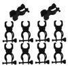 MOBUTOFU 10pcs Universal Walking Cane Holder and Support Clip 360 Rotating Bike Light Mount for Wheelchair, Walker, and Mobility Scooter Accessories view 1