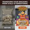 Bacon Microwave Pork Rinds 1.75 oz Crunchy Snack Skins Chicharrones Style Chips Alternative to Duros and Chicken Skin Snacks Pack of 2 view 2