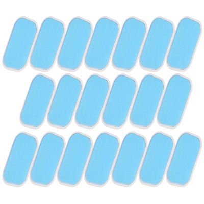 Alomejor ABS Replacement Gel Sheets, 20pcs Durable Skin Friendly Conductive Adhesive Pads for EMS AB Trainer, with Ultra Thin Lightweight Design for Waist Trimmer Belt ABS Toner