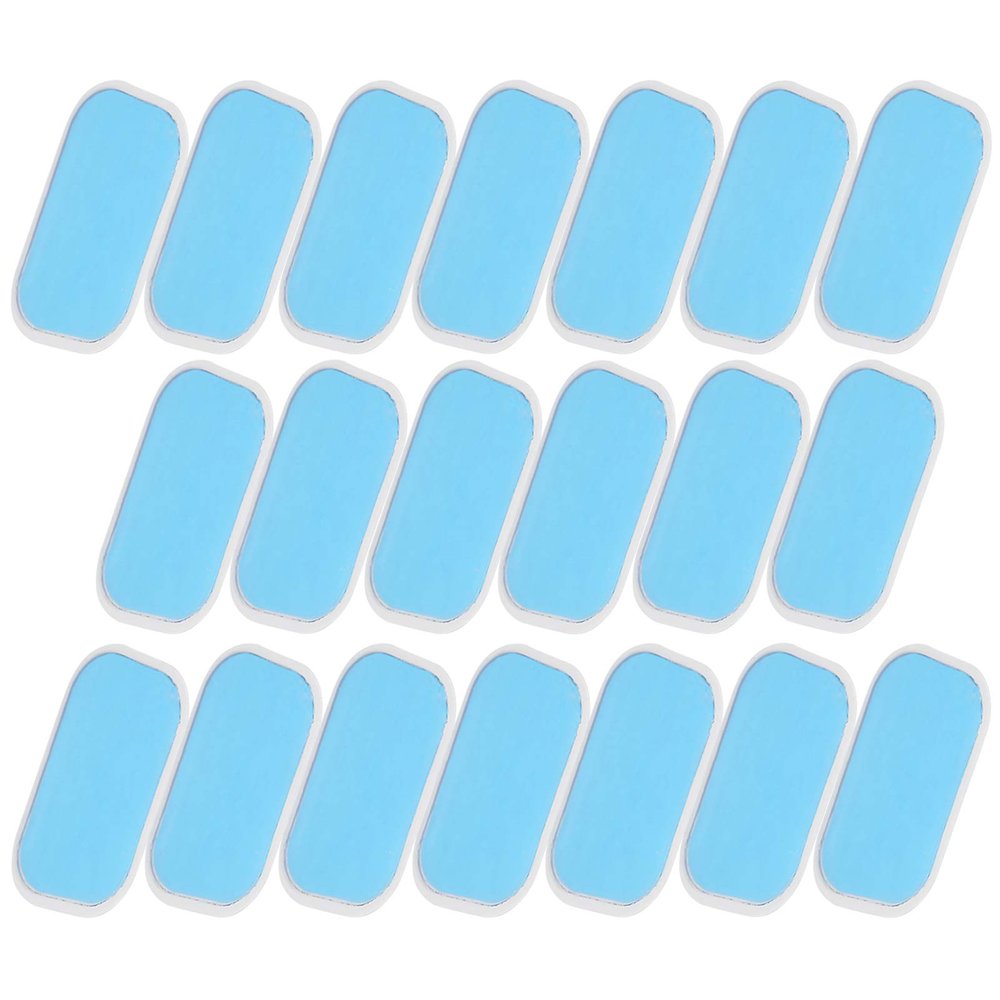 Alomejor ABS Replacement Gel Sheets, 20pcs Durable Skin Friendly Conductive Adhesive Pads for EMS AB Trainer, with Ultra Thin Lightweight Design for Waist Trimmer Belt ABS Toner