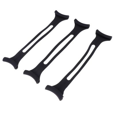 PATKAW Mask Extension Buckle Ear Hooks Flexible Strap Extender 3pcs Set Black Long Adjustable Mask Cord Accessories for Comfortable Fit and Ear Protection