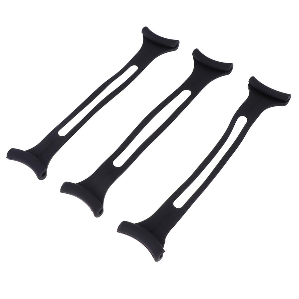 PATKAW Mask Extension Buckle Ear Hooks Flexible Strap Extender 3pcs Set Black Long Adjustable Mask Cord Accessories for Comfortable Fit and Ear Protection