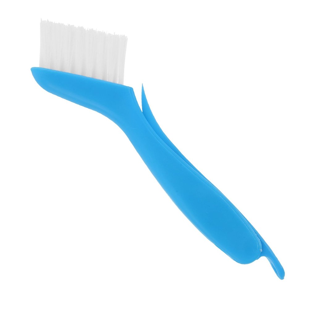 SUPVOX Crevice Cleaning Brush Foldable Window Track Scrubber Blue Multi-use Kitchen Sink Groove Detail Brush for Bathroom and Furniture Cleaning