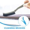 SUPVOX Crevice Cleaning Brush Foldable Window Track Scrubber Blue Multi-use Kitchen Sink Groove Detail Brush for Bathroom and Furniture Cleaning view 3