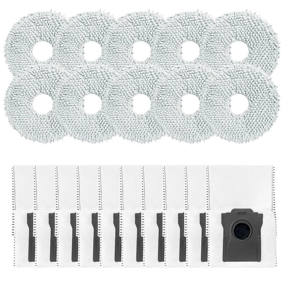 20PCS Microfiber Mop Pads Dust Bags For Mova E40 Ultra Robot Vacuum stability