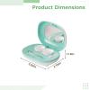 Chewtoyo Green Contact Lens Cleaner, USB Rechargeable Portable Washer Kit, Mirror & Tweezers with Ultrasonic Cleaning Technology, Contact Lens Solution Soak Case view 2