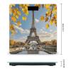 Paris Eiffel Tower with Autumn Leaves Digital Bathroom Scale for Body Weight Accurate Weighing Scale Digital Scale Fashion Weight Scale High Precision Smart Scale with Ultra-Wide Platform Large LCD Di view 2
