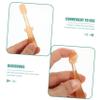 Holibanna Silicone Toothbrush Tongue Cleaner for Infants 3pcs Soft Bristle Oral Care Newborn Mouth Cleaner Dental Hygiene (Fall Orange) view 3