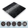 Black White Glitter Digital Bathroom Scale for Body Weight Accurate Weighing Scale Digital Scale Fashion Weight Scale High Precision Smart Scale with Ultra-Wide Platform Large LCD Display view 3