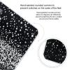 Black White Glitter Digital Bathroom Scale for Body Weight Accurate Weighing Scale Digital Scale Fashion Weight Scale High Precision Smart Scale with Ultra-Wide Platform Large LCD Display view 4