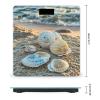Sleep on Shells Digital Bathroom Scale for Body Weight Accurate Weighing Scale Digital Scale Fashion Weight Scale High Precision Smart Scale with Ultra-Wide Platform Large LCD Display view 2
