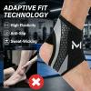 2 Pcs Ankle Brace for Men & Women, Breathable Lace-Up Compression Sleeve, Adjustable Support for Basketball, Running, Gym, Sports & Active Lifestyle (Gray) view 4
