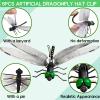 6pcs Fake Dragon Flies, Dragon Fly Clips Repelling Supplies for Bugs view 2