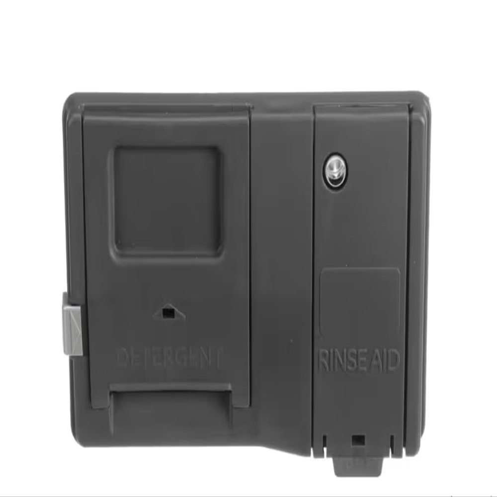 2022/271 2243A Detergent/Rinse Aid Dispensing Module, Black, Dishwasher for GDF530PGM6BB, GDF530PGM6WW, GDF630PGM6BB