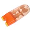 WRITWAA Toothbrush and Tongue Cleaner 3pcs Silicone Soft Bristles Oral Care Brush for Newborns with Tongue Scraper, Safe Mouth Cleaner in Warm Orange for Dental Hygiene view 1