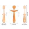 CHILDWEET Silicone Toothbrush and Tongue Cleaner 3pcs Soft Bristles Oral Care Newborn Mouth Cleaner for Hygiene view 2