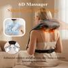 JCOTTON Neck and Shoulder Massager, Cordless Shiatsu Neck Massager with Heat Kneading Shoulder, Portable 3X Massager for Back and Shoulder Pain, Portable Massager for Home Outdoor view 2