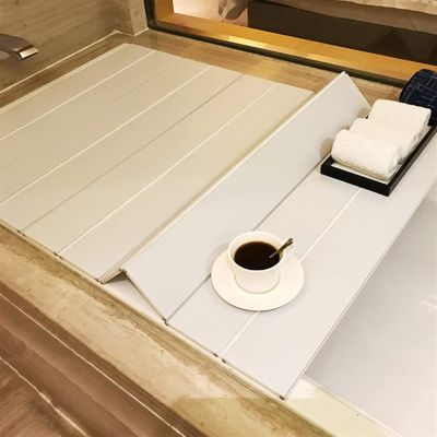 Foldable Bath Tub Cover Waterproof PVC Bath Tray Dustproof Insulating Panel Space-Saving Bath Mat Versatile Bathtub Support Easy Clean Shower Accessory