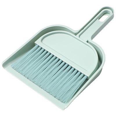 TOYANDONA Compact Desk Dustpan and Broom Set Mini Desktop Cleaning Tool Plastic Whisk Broom for Keyboard and Table Dust Removal Home Office Use