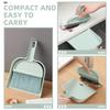 TOYANDONA Compact Desk Dustpan and Broom Set Mini Desktop Cleaning Tool Plastic Whisk Broom for Keyboard and Table Dust Removal Home Office Use view 3