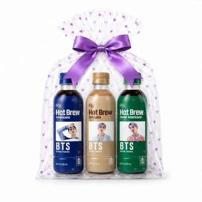 HY Bangtan Boys Special Package Coffee Variety Gift - Hotbrew Bottle and Iced Sweet Pouch - B.T.S OT7 Come Back (Hotbrew 3 Flavors)