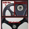16 Inch Wheelchair Replacement Wheels Pair of Rear Wheels with 12mm Bearings, Non-Inflatable and Non-Slip, Durable Replacement for Manual Wheelchairs view 2