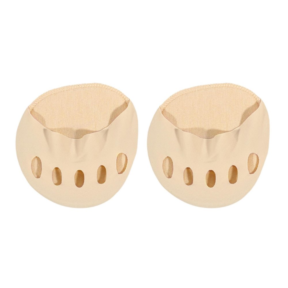 1-2 Pairs of Women's High-Heeled Shoes,Half-Soled Socks,Reusable Invisible Foot Pad for Toes Lining Socks(Skin Color-1Pair)