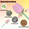 Mugwort Massage Hammer, Plum Blossom Hammer for Scalp, Tulip Wormwood Massage Hammer, Sweat-Absorbent Breathable Skin-Friendly Soft, Relax Muscles, for Home, Office (C#6) view 4