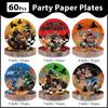 60Pcs Dirt Bike Birthday Paper Plates 7" Motocross Heavy Duty Paper Plates view 4