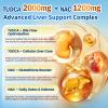 VivoNu TUDCA 2000mg + NAC 1200mg Supplement Complex Capsules, Powerful TUDCA Bile Salt + N Acetyl Cysteine, Antioxidant Supplements for Liver & Lung& Gallbladder Cleanse, Digestion - 180 Capsules view 3