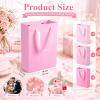 Kolldenn 24 Pcs Gradient Pink Gift Bag with Handle Reusable Party Favor Bag view 2