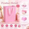 Kolldenn 24 Pcs Gradient Pink Gift Bag with Handle Reusable Party Favor Bag view 3