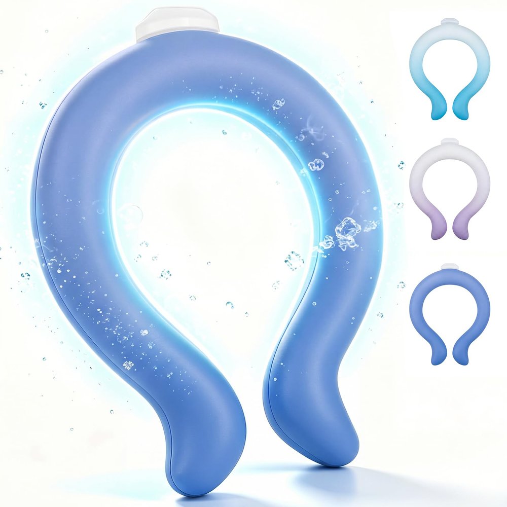 REVIX Large Neck Cooling Tube, 30% Thicker Ice Ring, Navy