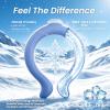 REVIX Large Neck Cooling Tube, 30% Thicker Ice Ring, Navy view 4