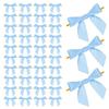 VILLFUL 100pcs Small Polyester Ribbon Bows with Twist Ties, Mini Fabric Wrap Bows for Party Decorations, Wedding Favors, Treat Bag Sealing, DIY Craft Supplies view 1