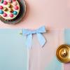 VILLFUL 100pcs Small Polyester Ribbon Bows with Twist Ties, Mini Fabric Wrap Bows for Party Decorations, Wedding Favors, Treat Bag Sealing, DIY Craft Supplies view 4
